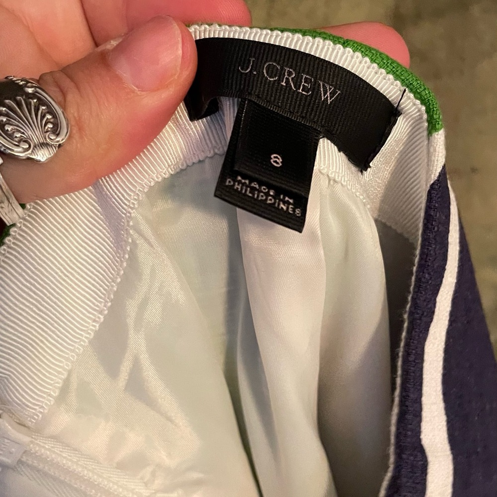 J. Crew Large Green Flower Pencil Skirt - Picture 3 of 3